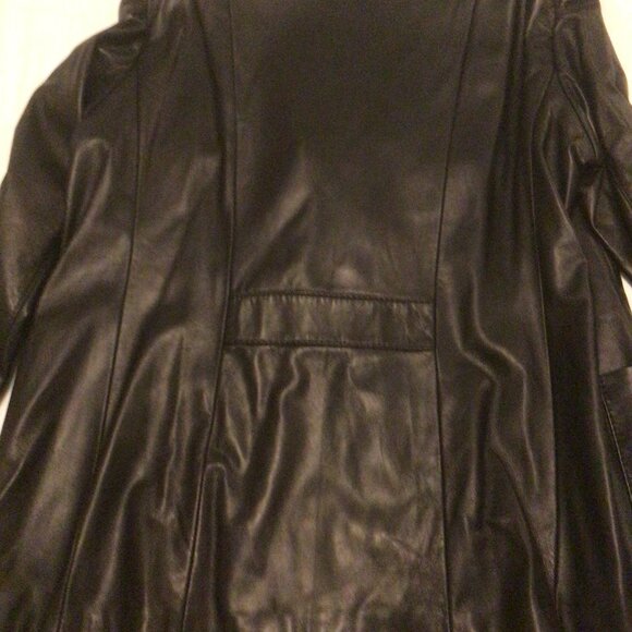 Men's Genuine Leather Sport's Jacket Black Lambskin Made in Canada XXL - Picture 8 of 12